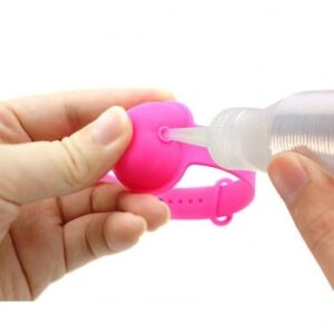 Heart-Shaped Silicone Wristband Sanitizer
