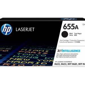 HP 655A - black - original - LaserJet - toner cartridge (CF450A)