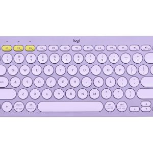 Logitech K380 Multi-Device Bluetooth Wireless Keyboard - Lavender Lemonade - keyboard - lavender, lemonade Input Device