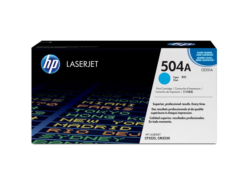 HP 504A - cyan - original - LaserJet - toner cartridge (CE251A) - Image 14