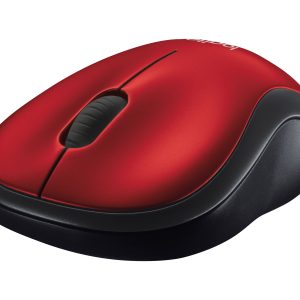 Logitech M185 - mouse - 2.4 GHz - red