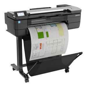 HP DesignJet T830 - 24" multifunction printer - color - ink-jet - 24.02 in x 109.06 in (original) - Roll (24 in) (media) - up to 0.4 min/page (printing) - Gigabit LAN, Wi-Fi(n)