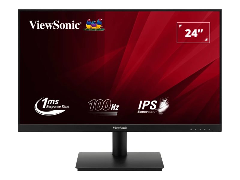 ViewSonic VA240-H - LED monitor - 24" (23.8" viewable) - 1920 x 1080 Full HD (1080p) @ 100 Hz - IPS - 250 cd/m² - 1000:1 - 1 ms - HDMI, VGA