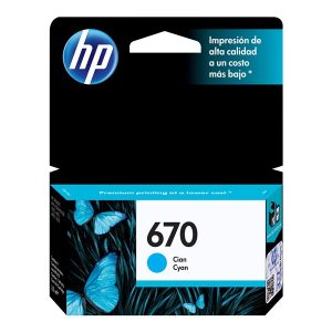 HP 670 - cyan - original - Ink Advantage - ink cartridge