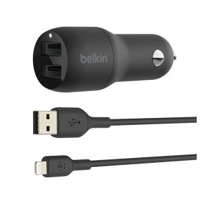 Belkin BoostCharge Dual Charger car power adapter - USB - 24 Watt