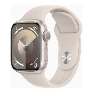 Apple Watch Series 9 (GPS) - starlight aluminum - smart watch with sport band - starlight - 64 GB