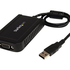 StarTech.com USB to VGA Adapter - 1920x1200 - External Video & Graphics Card - Dual Monitor Display Adapter - Supports Windows (USB2VGAE3) - USB / VGA adapter - USB to HD-15 (VGA) - TAA Compliant - 50 cm