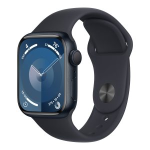 Apple Watch Series 9 (GPS) - midnight aluminum - smart watch with sport band - midnight - 64 GB