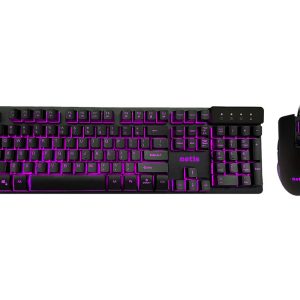 Netis KM7101 Tri-Color LED gaming Keyboard and Mouse Combo