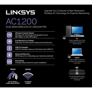 Linksys WUSB6300 - network adapter - USB 3.0