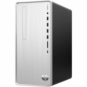 HP  Pavilion TP01-2000a TP01-2137c Desktop - AMD Ryzen 5 5600G  (6 Core) 3.90 GHz - 12 GB RAM DDR4 - 256 GB M.2 PCI Express NVMe SSD - Mini-tower - Natural Silver