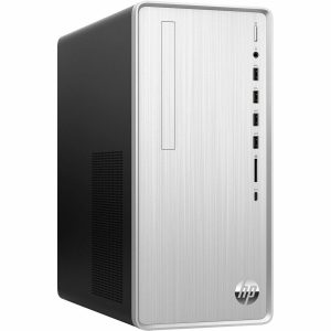 HP  Pavilion TP01-2000a TP01-2137c Desktop - AMD Ryzen 5 5600G  (6 Core) 3.90 GHz - 12 GB RAM DDR4 - 256 GB M.2 PCI Express NVMe SSD - Mini-tower - Natural Silver