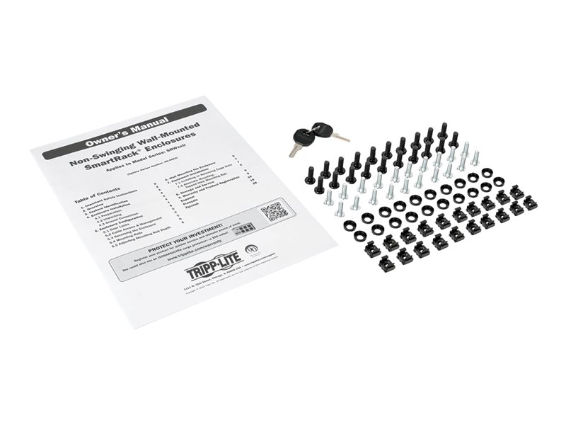 Eaton Tripp Lite Series 12U Wall Mount Rack Enclosure Server Cabinet w/ Door & Side Panels - rack - 12U - Image 7