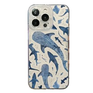 MT Phone Case iPhone 16 Protective TPU Blue Shark