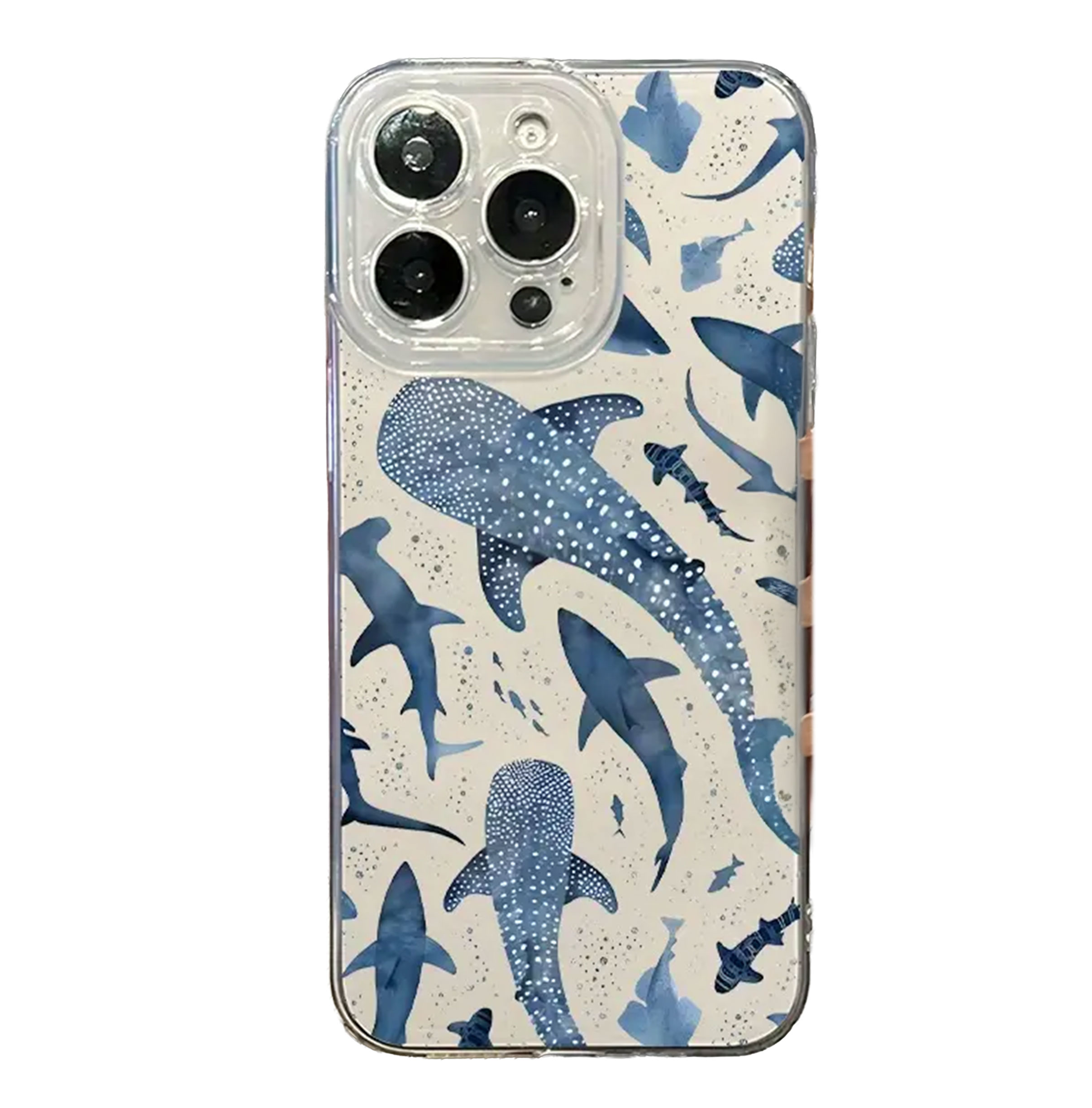 MT Phone Case iPhone 16 Protective TPU Blue Shark
