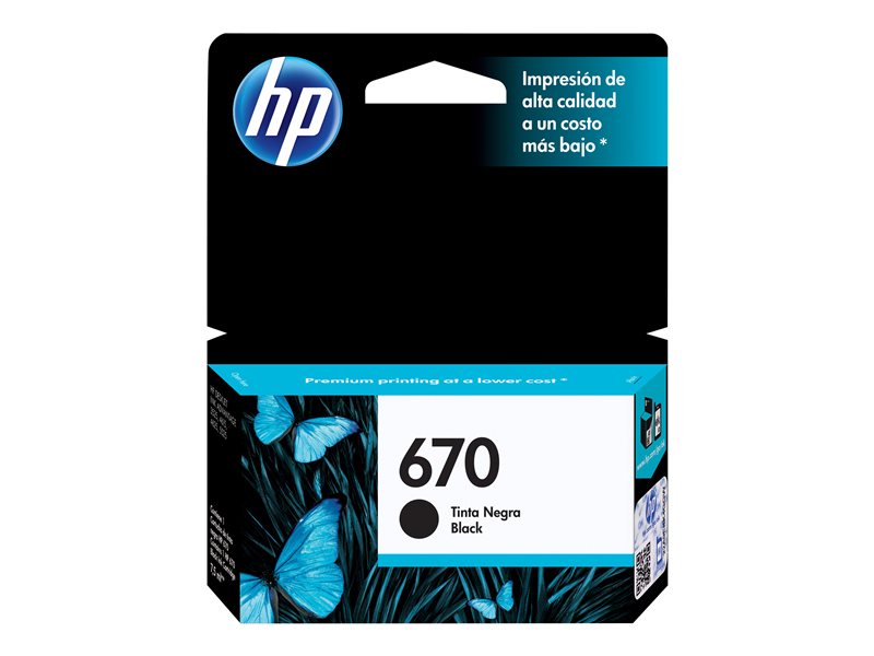 HP 670 - black - original - Ink Advantage - ink cartridge - Image 2