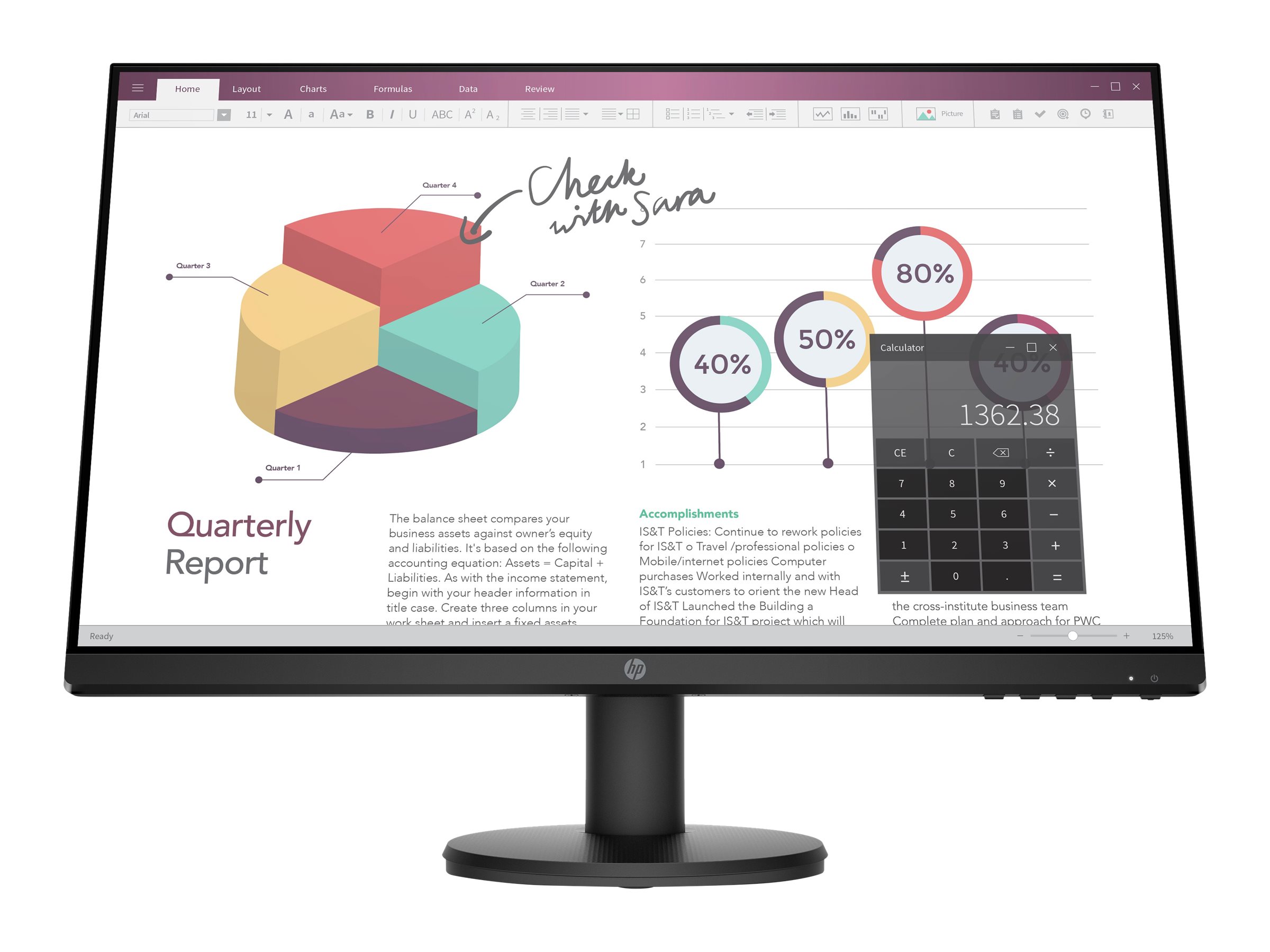 HP Monitor P24V 23.8Inch - Image 8