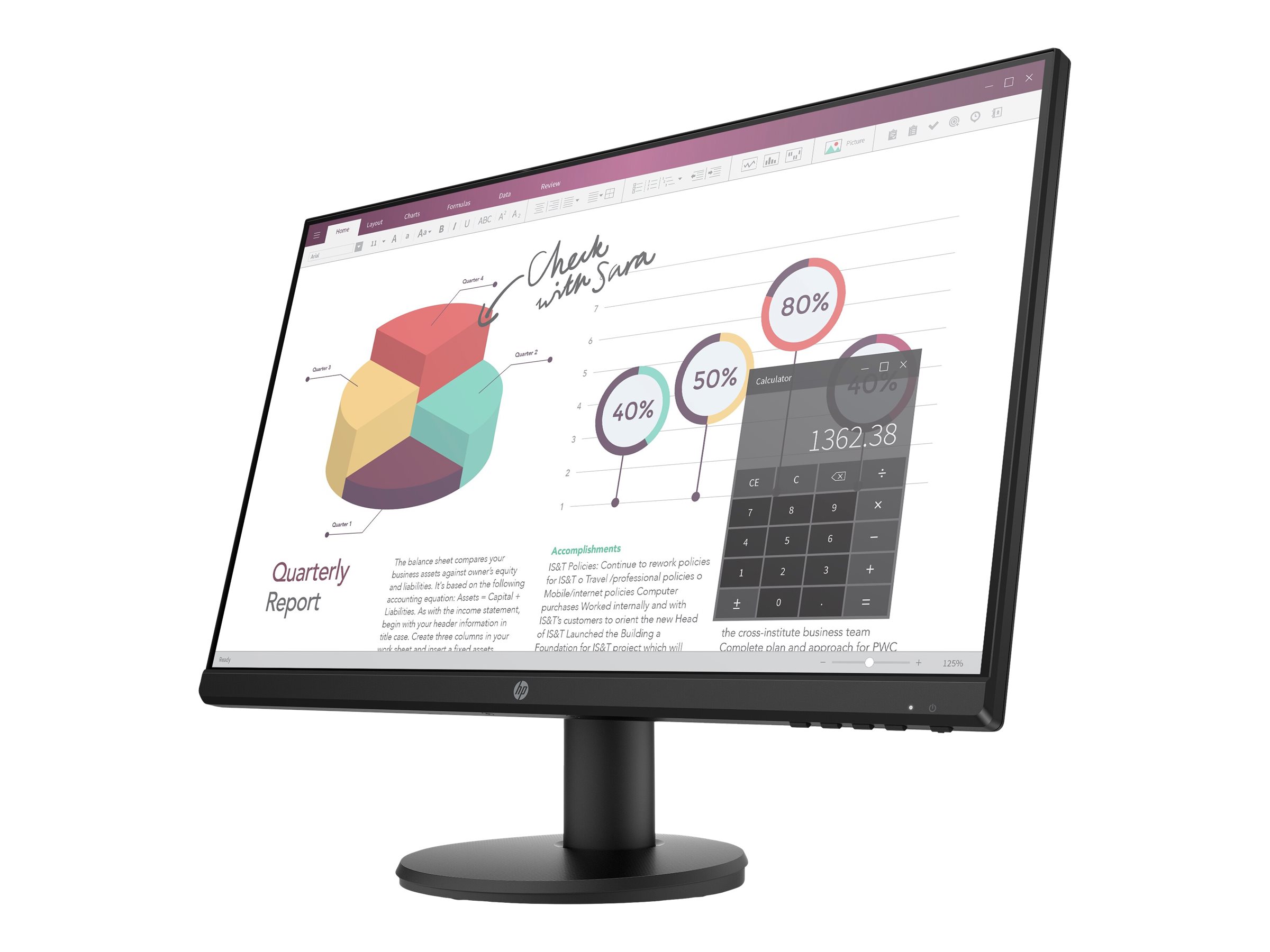 HP Monitor P24V 23.8Inch - Image 12
