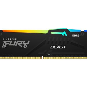 Kingston FURY Beast RGB - DDR5 - module - 8 GB - DIMM 288-pin - 2600 MHz / PC5-41600 - CL40 - 1.25 V - unbuffered - on-die ECC