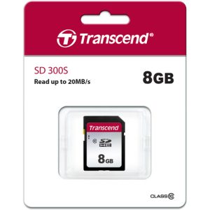 Transcend 300S - flash memory card - 8 GB - SDHC