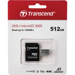 Transcend 300S - flash memory card - 512 GB - microSDXC