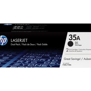HP 35A - 2-pack - black - original - LaserJet - toner cartridge (CB435AD)
