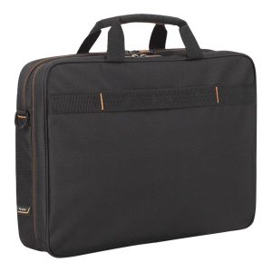 SOLO Urban Ultra Multicase - Notebook carrying shoulder bag - 17.3" - black, orange