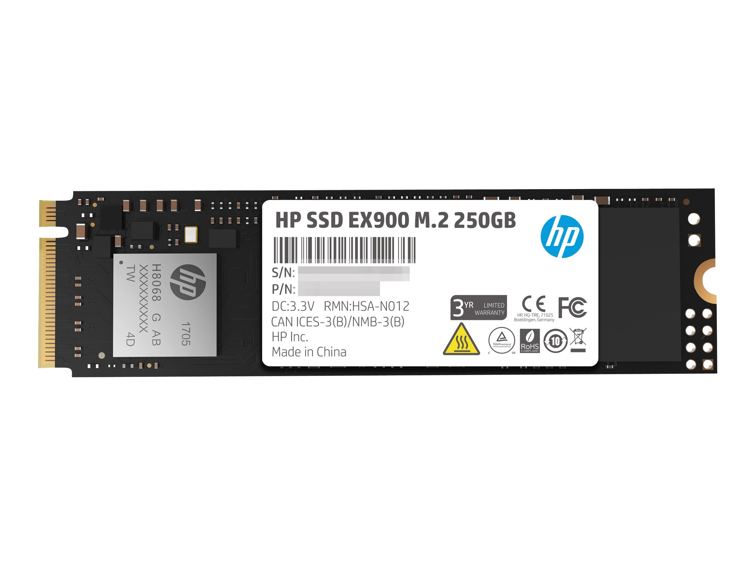 HP EX900 - SSD - 250 GB - PCIe 3.0 x4 (NVMe) - Image 7