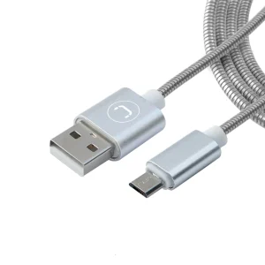 Unno Tekno Cable Micro-USB Stainless Steel 3FT CB4063SV