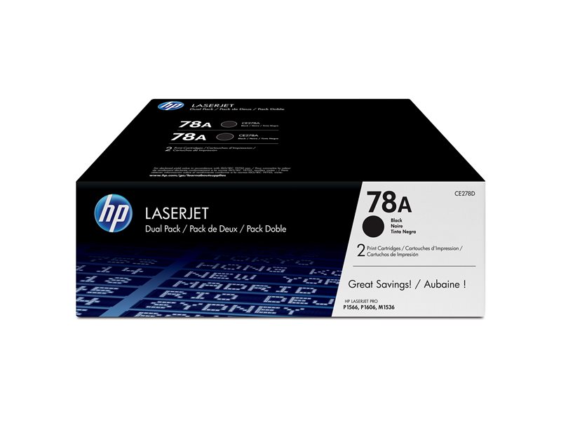 HP 78A - 2-pack - black - original - LaserJet - toner cartridge (CE278AD) - Image 15