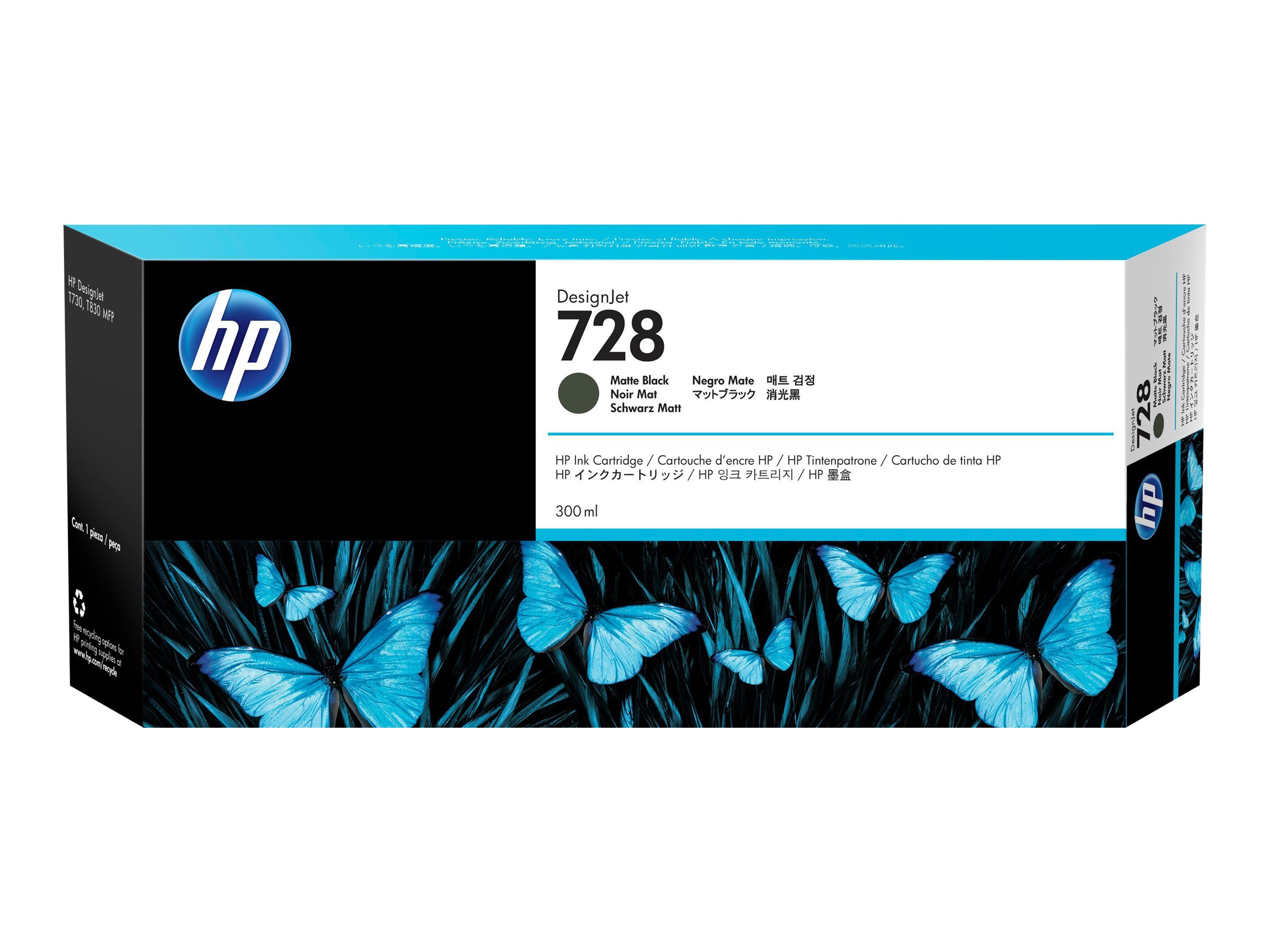 HP 728 - matte black - original - DesignJet - ink cartridge - Image 8