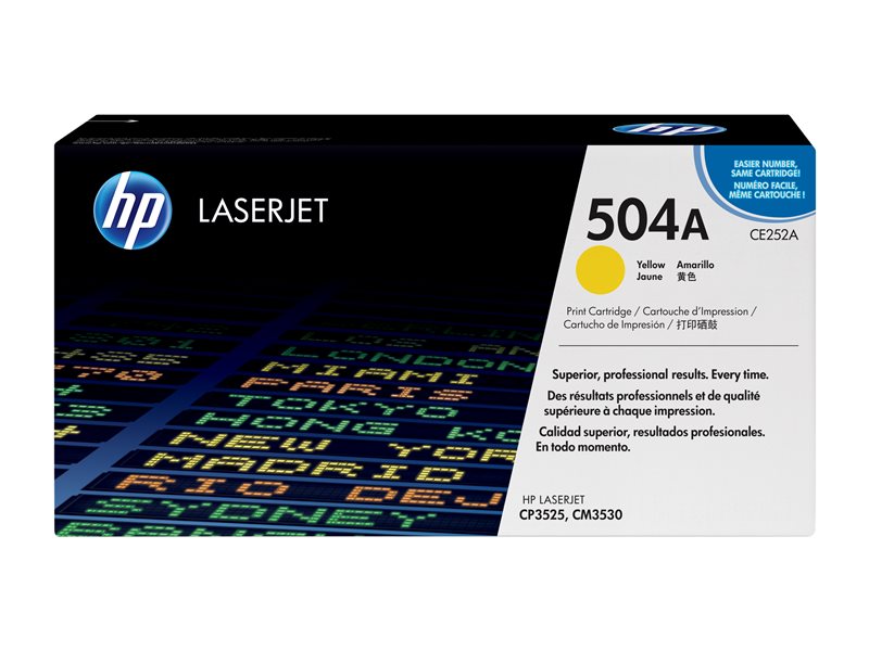 HP 504A - yellow - original - LaserJet - toner cartridge (CE252A) - Image 14