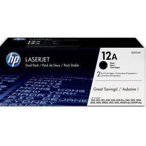 HP 12A - 2-pack - black - original - LaserJet - toner cartridge (Q2612AD)