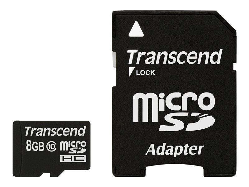 Transcend Premium - flash memory card - 8 GB - microSDHC - Image 2