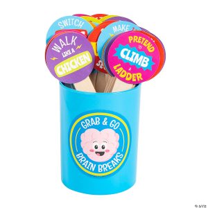 Oriental Trading Grab & Go Brain Break Activities & Actions - 2 1/2" x 6"