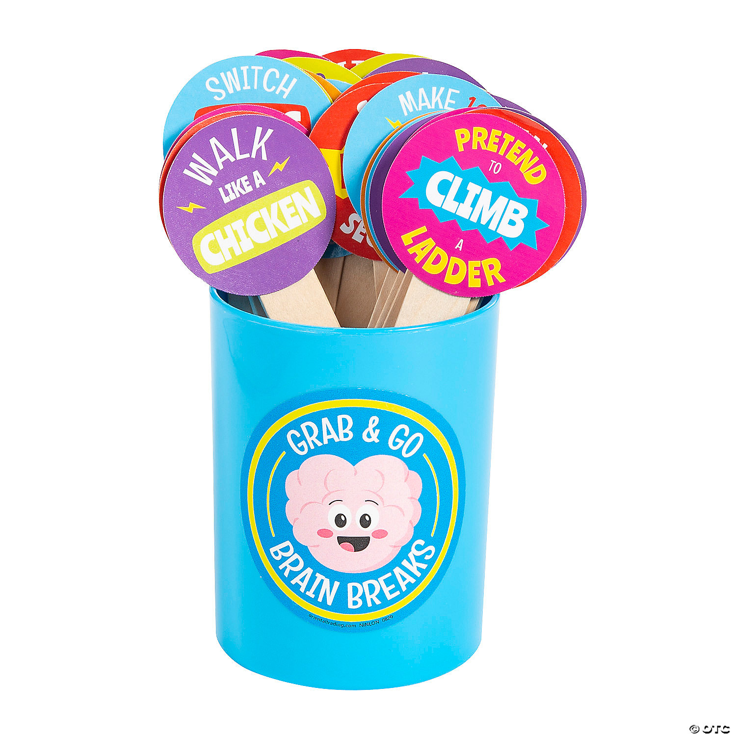 Oriental Trading Grab & Go Brain Break Activities & Actions - 2 1/2" x 6"