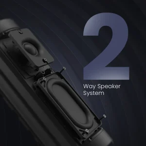 HiFuture Ripple Waterproof Speaker - Black- Portable Wireless Speaker 12 Hours Playtime