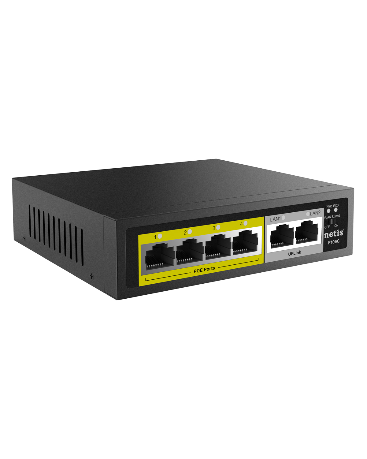 Netis P106C 4 POE+2 Fast Ethernet Switch - Image 4