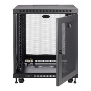 Eaton Tripp Lite Series 12U Rack Enclosure Server Cabinet Doors & Sides 300lb Capacity - rack - 12U