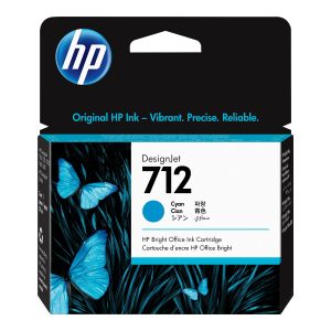 HP 712 - cyan - original - DesignJet - ink cartridge