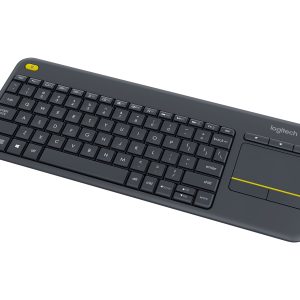 Logitech Wireless Touch Keyboard K400 Plus - keyboard - with touchpad - QWERTY - US International - black Input Device