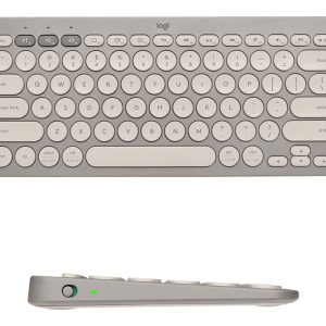 Logitech K380 Multi-Device Bluetooth Wireless Keyboard - Sand - keyboard - sand Input Device