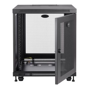 Eaton Tripp Lite Series 12U Rack Enclosure Server Cabinet Doors & Sides 300lb Capacity - rack - 12U