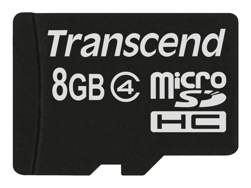 Transcend - flash memory card - 8 GB - microSDHC - Image 2