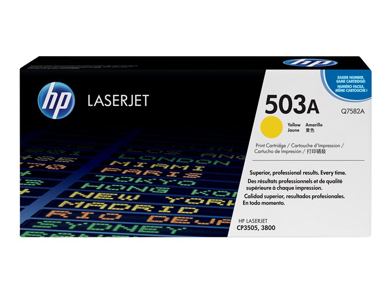 HP 503A - yellow - original - LaserJet - toner cartridge (Q7582A) - Image 2