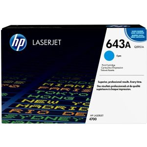 HP 643A - cyan - original - LaserJet - toner cartridge (Q5951A)
