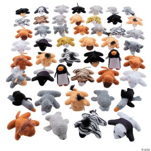 Oriental Trading  3 1/2" - 4" Mini Zoo Stuffed Animal Handout Assortment