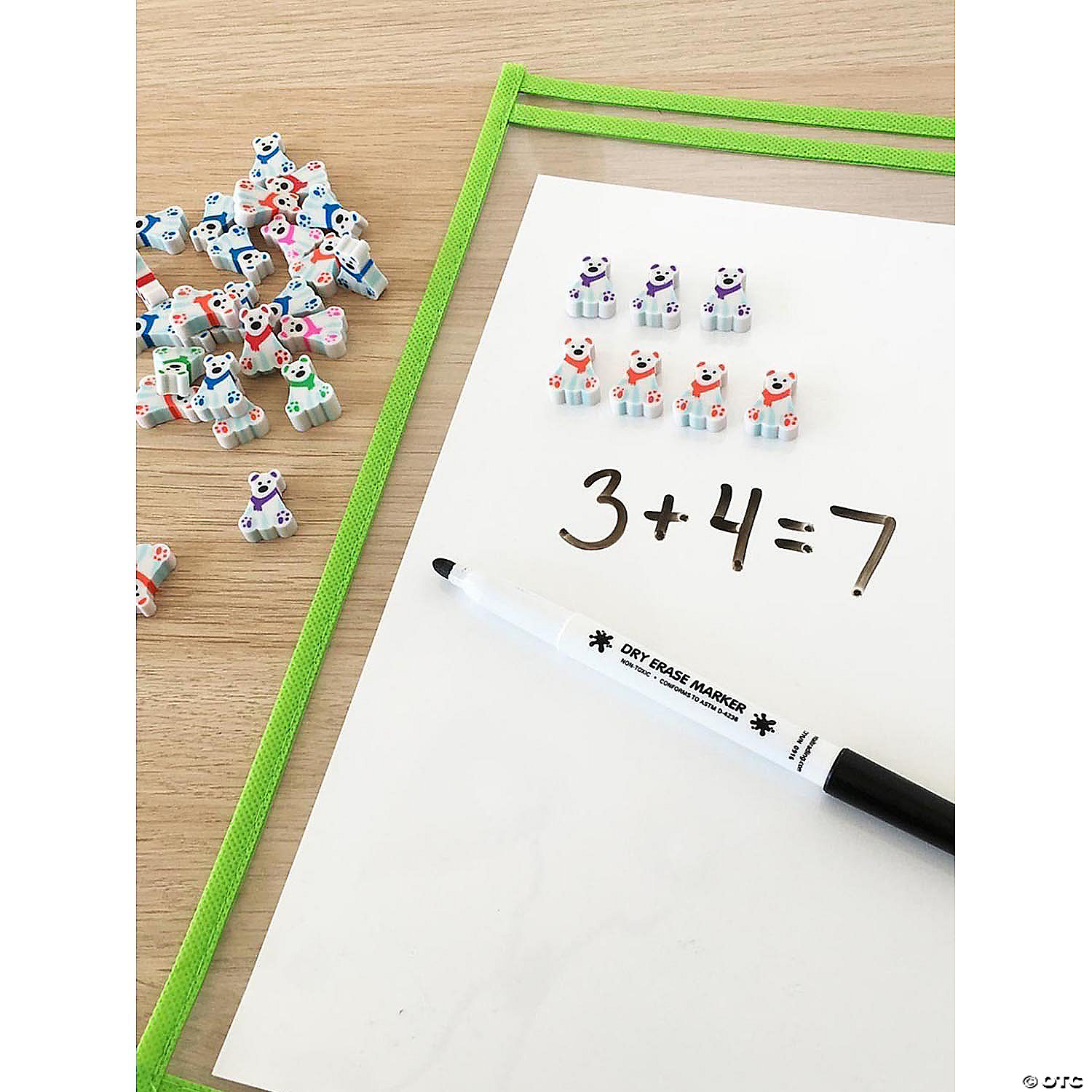 Oriental Trading Mini Polar Bear-Shaped Rubber Erasers - Image 2