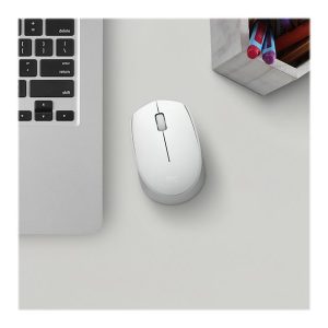 Logitech M170 Wireless Mouse, Ambidextrous, Off-white - mouse - 2.4 GHz - off-white