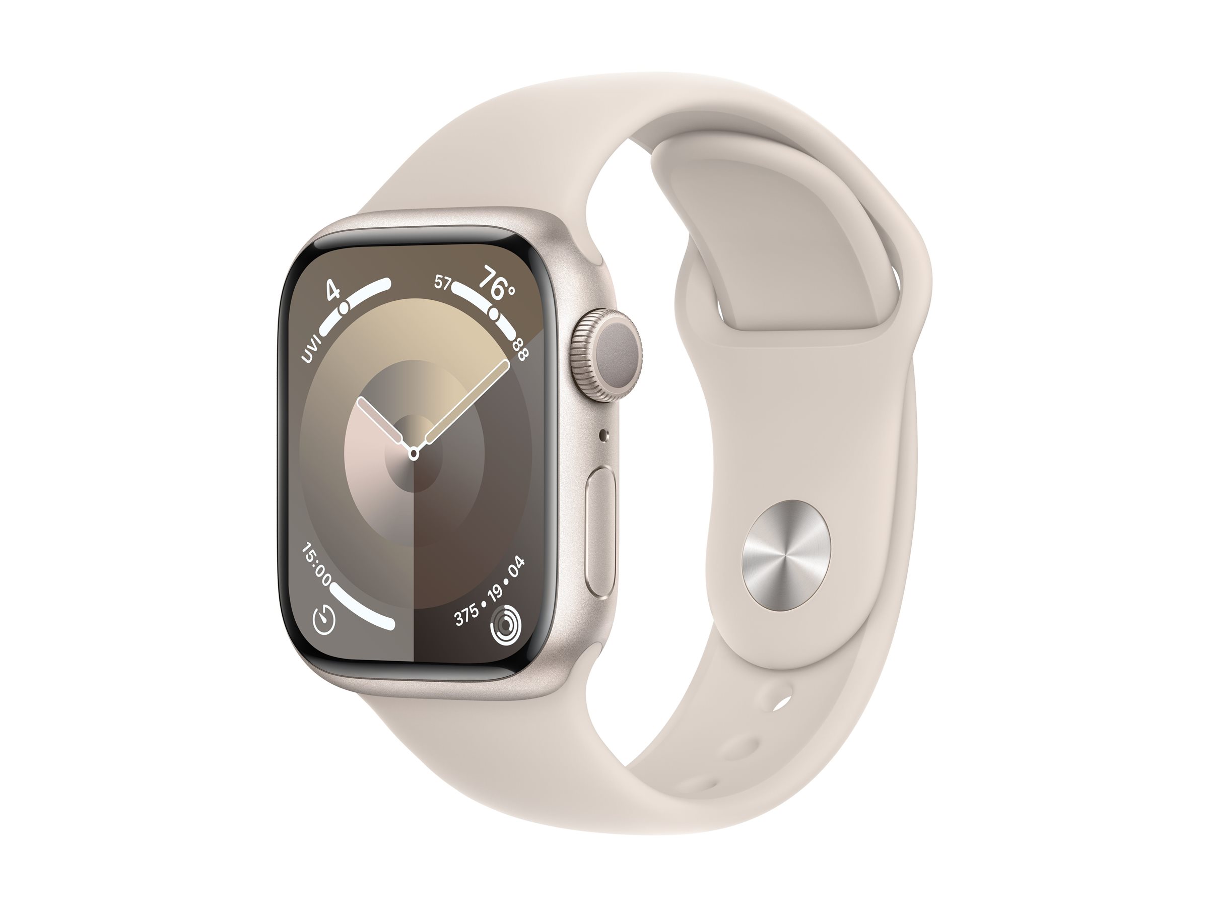 Apple Watch Series 9 (GPS) - starlight aluminum - smart watch with sport band - starlight - 64 GB - Image 7